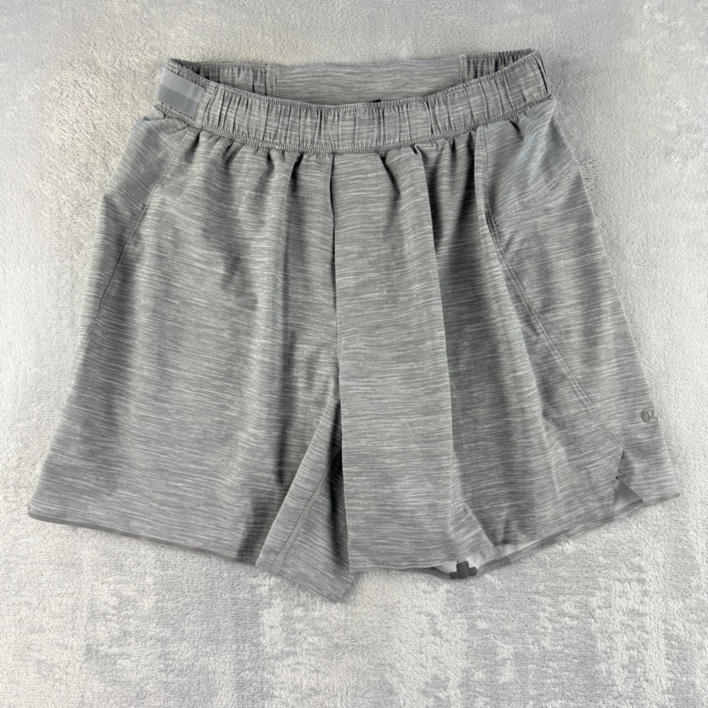 Lululemon Shorts Mens Small Gray Surge Performance Athletic Training 6" Inseam